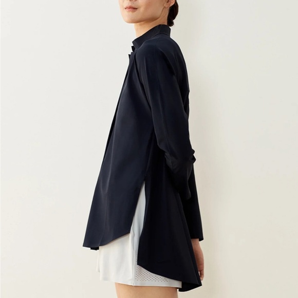 Aday something borrowed shirt navy SIZE XL Excellent Condition - Picture 2 of 10